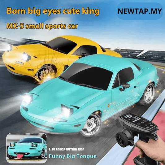 MazDrive™ LD1804 RC Drift Car – 1:18 2WD Remote LED Gyro Toy