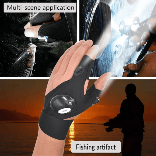 GloveLite™ Tactical LED Glove – Outdoor Fishing & Repair Gear