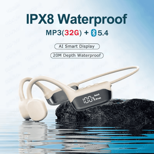 SwimBeats™ S10 – Bone Conduction Wireless Headphones 32GB (IPX8)