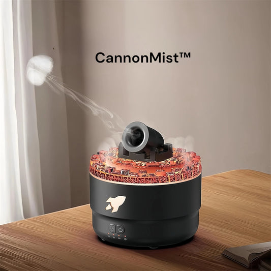CannonMist™ Humidifier – RGB Aroma Diffuser with Timer